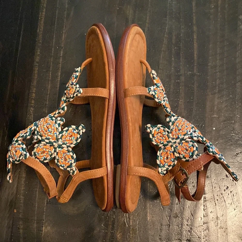 Tory Burch Palisade flat sandal (Size 5.5)